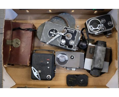 A Selection of Motion Picture Cine Cameras, including Pathe 16 Webo M, Dekko and more, untested (a lot)