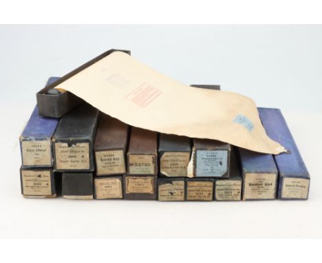A Selection of Pianola, all boxed, some marked 'Army &amp; Navy Co-Operative Stores' (a lot)