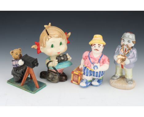 Four Camera / Photographic Related Ceramic Figures, no maker's marks (4)