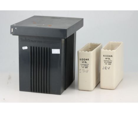 Two Kodak No.2L Ceramic Developing Tanks, together with a modern Kodak No.3F tank (a lot)