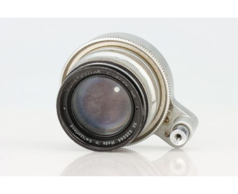 A Kern Switar AR f/1.8 50mm Lens, Alpa mount, chrome, serial no. 535044, body, F-G, elements, F-VG, cleaning and coating mark