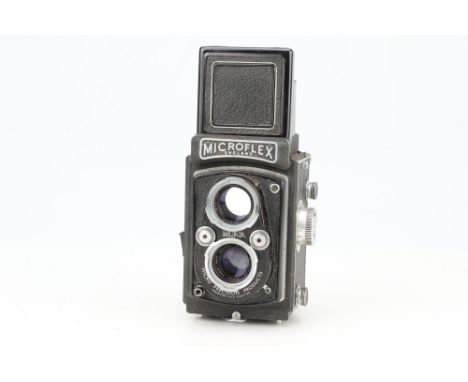 A MPP Microflex TLR Camera, with Micronar f/3.5 77.5mm lens, body, F-G, shutter not working, lens, G, some internal haze, wit