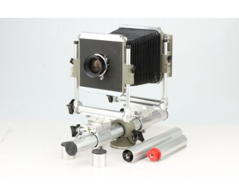 A Sinar Normal 5x4" Large Format Camera, with Schneider Symmar-S f/5.6 150mm lens, body, G, lens, G, speeds inaccurate and di