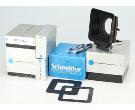 A Hasselblad Professional Lens Shade 40231, black, with 120-135-150 &amp; 250 masks, also with adapter rings, also with EMPTY