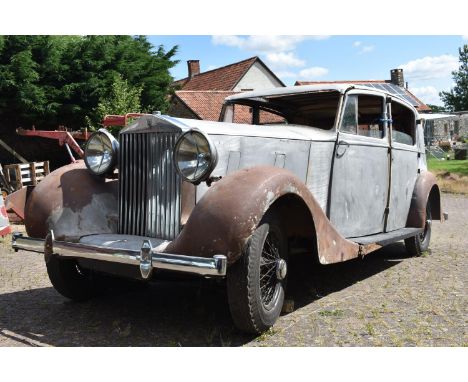 A 1939 Rolls-Royce Wraith 25/30 Park Ward sports saloon project, registration number LMF 757, chassis number WEC 81, engine n