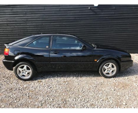 A 1996 Volkswagen Corrado VR6, registration number P580 NEH, chassis number WVWZZZ250ZSK002267, engine number ABV015458, blac