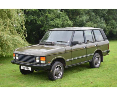 A 1989 Range Rover Classic four door, registration number RRC 16X, Lincoln green. The classic Range Rover needs no introducti