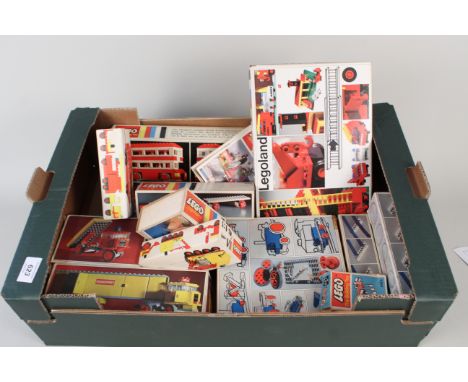 A large selection of vintage boxed Lego