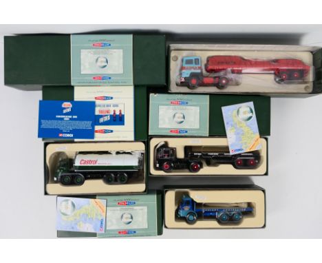 Corgi - Four boxed 1:50 scale diecast model commercial vehicles from Corgi's 'Premium Edition' range. Lot consists of CC11604