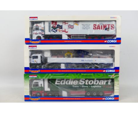 Corgi - Three boxed 1:50 scale Limited Edition diecast trucks from Corgi's 'Hauliers of Renown' series. Lot consists of CC134