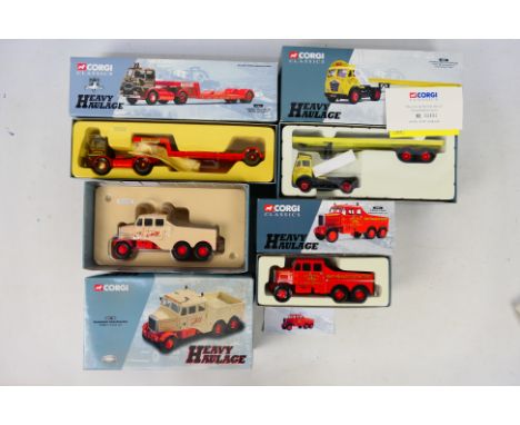 Corgi Heavy Haulage - Four boxed Limited Edition Corgi Heavy Haulage 1:50 scale diecast model vehicles. Lot consists of #3101