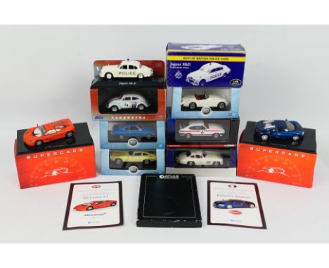 Oxford Diecast - Atlas Editions - Corgi - Nine boxed 1:43 scale diecast model vehicles. Lot includes Oxford Diecast VF001 Vau