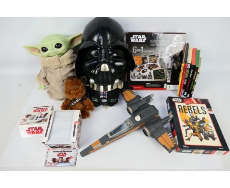 Star Wars - Books - Games - Plush Toys - Trading Cards - X Wing. A selection of Fourteen loose and boxed items appearing in E