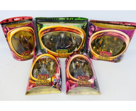 Vivid Imaginations - Lord Of The Rings - 5 x boxed figures, Legolas, Merry &amp; Grishnakh, Orc Overseer &amp; Samwise Gamgee