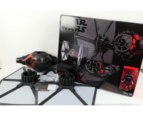 Star Wars, Hasbro - A boxed Black Series First Order Special Forces Tie Fighter and Fighter Pilot set - The #B3954 tie fighte