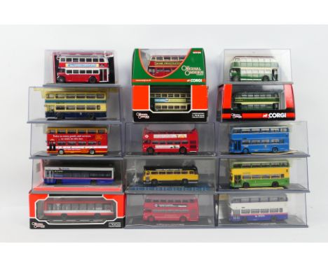 Corgi - Original Ombus - 15 x boxed limited edition 1:76 scale Corgi Original Omnibus coaches and buses - Lot includes a #OM4