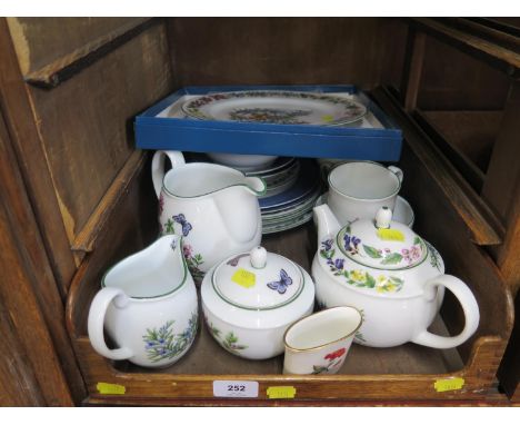 A Royal Worcester 'Worcester herbs' duet tea service (incomplete) and other Royal Worcester table wares 