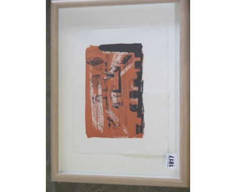 John Piper - Italian Garden I - Line block lithograph 1949 - Ref Levinson 75 printed on cream, wove paper, hand made by Hodgk