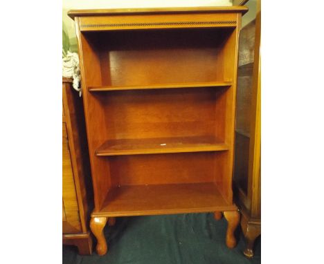 A Three Shelf Open Bookcase.