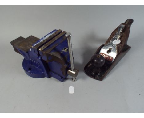A Rolson Bench Vice and A Stanley Plane 