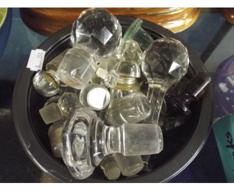 A Collection of Decanter Bottle Stoppers.