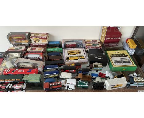 A Dinky Supertoys Atlas editions, Heinz lorry, together with Corgi buses, other model cars etc