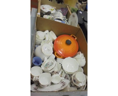 A Paragon "Michelle" pattern tea and coffee service, together with various other china and glassware to include Portmeirion "