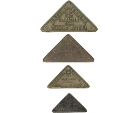 COINS, 錢幣, PLANTATION TOKENS, 種植園代用幣, Unternehmung Tanah Radja: Nickel-alloy Dollar-reis, ½-Dollar, 20-Cents and 10-Cents 189
