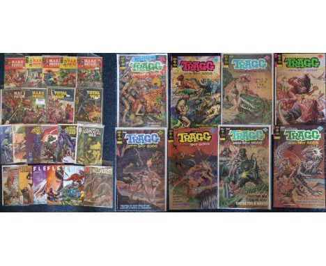 Set of 28 Comic Books, comprising 9 M.A.R.S. Patrol (Gold Key), 8 Tragg &amp; the Sky Gods, 6 Light &amp; Darkness War etc