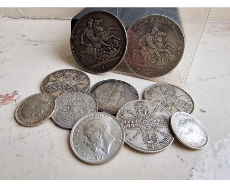 Collection of Edwardian and Victorian British Silver Coins - 119g