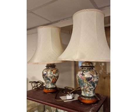 Pair of Oriental/Chinese Ceramic Lamps