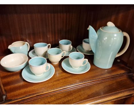 Pastel Green Susie Cooper 1930's Kestrel Teapot &amp; Tea Service 