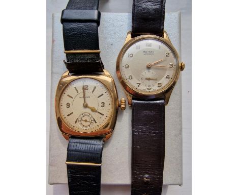 Pair of 9ct Gold Vintage Wrist Watches - one Rotary and a Waltham