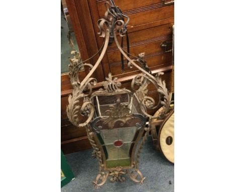 A lead glazed lamp.