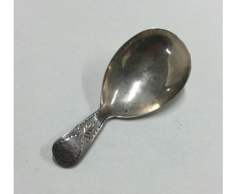 A good Georgian silver caddy spoon. London. Approx. 7 grams. Est. £30 - £40.