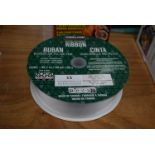 *45m Roll of Kirkland Wire Edged White Ribbon