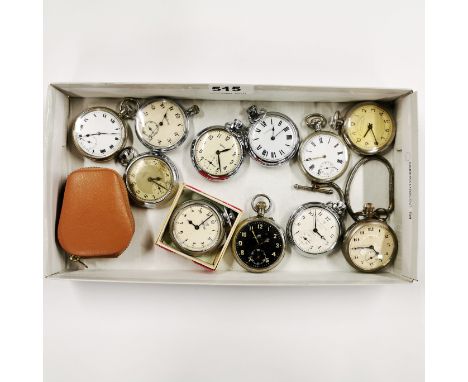 A group of twelve vintage pocket watches.