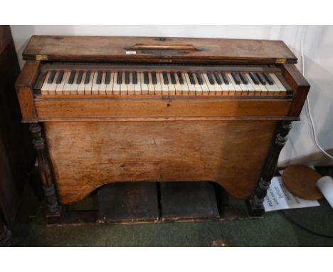 Late 19th century harmonium by James Hillier, 100 cm long x 34 cm wide x 73 cm high  