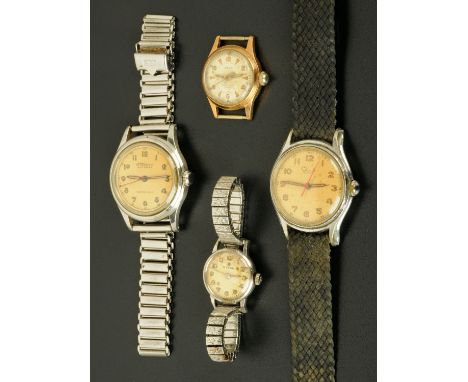 A ladies vintage Omega stainless steel wristwatch, with later expanding bracelet strap and Aero, Fortisimo and Club ladies wr