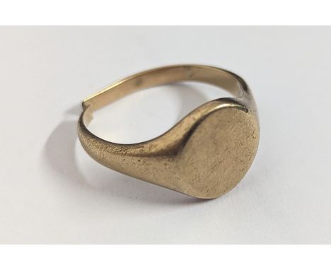 A yellow metal signet ring, A/F, 8.1gLocation: 
