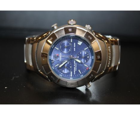 A TIMEX CHRONO ALARM INDIGLO WR50M WRIST WATCH