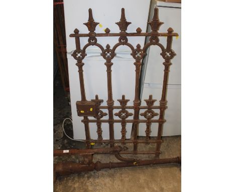 A VICTORIAN GATE AND POST