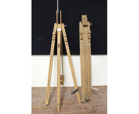 TWO VINTAGE WOODEN EASELS