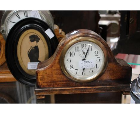 A mantle clock and early Victorian miniature 