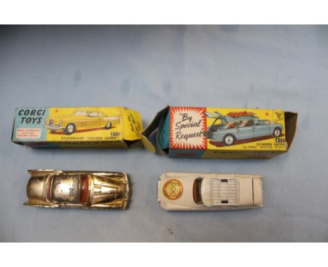  Corgi Toys 475 Citroen Safari (missing roof rack) and 2115 Studebaker boxed but af 