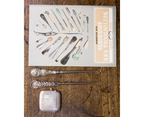 A George V silver vesta case, engine turned decoration, makers JR, Birmingham 1930, approx weight 1.1 ozt / 34grms, together 
