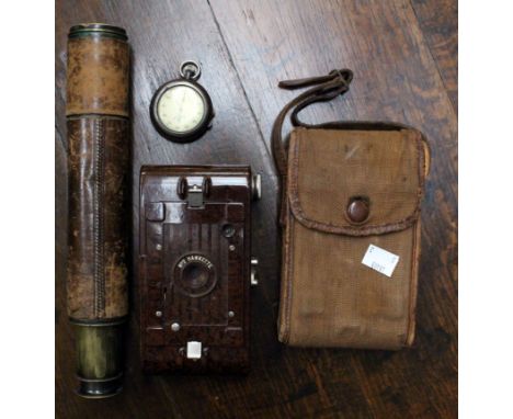 A World War One telescope, a Kodak camera and cased pocketwatch