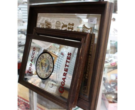 Advertising mirrors: Kentucky Sour Mash Bourbon, Dewars Scotch Whisky, Players cigarettes, together with Britvic, a pineapple