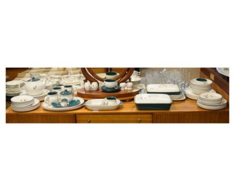 Denby Green Wheat part dinner and tea service   Condition: 