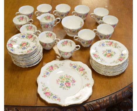 Royal Stafford Rochester pattern twelve person tea service   Condition: 